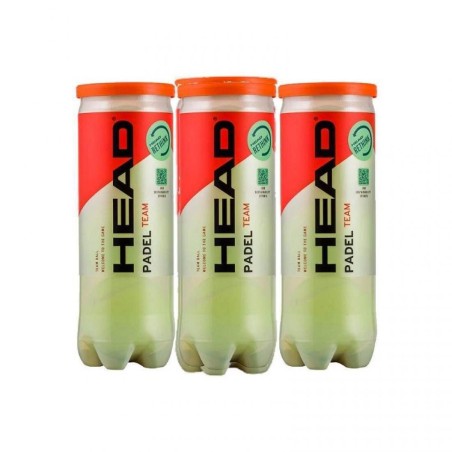 Pack of 3 Cans of Head One Padel Balls